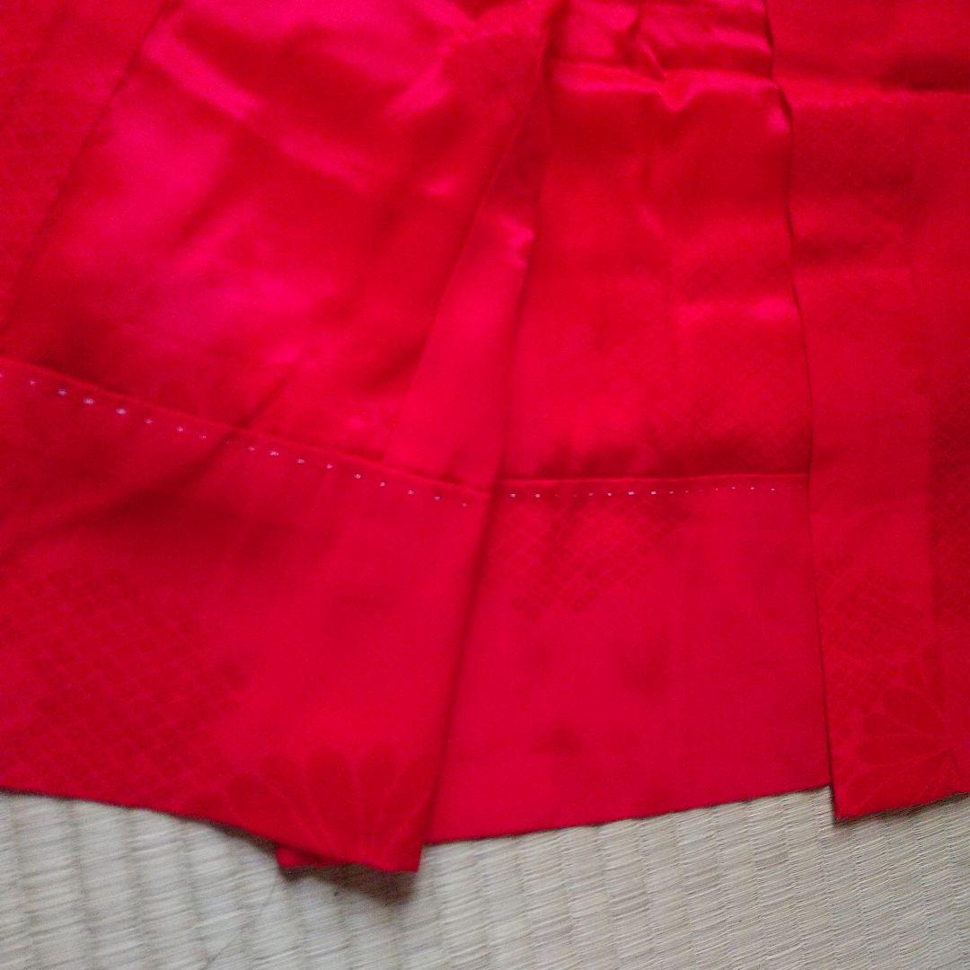 昭和レトロ 七五三 七歳 女児 女の子 着物 長襦袢 帯 しごきセット 正絹