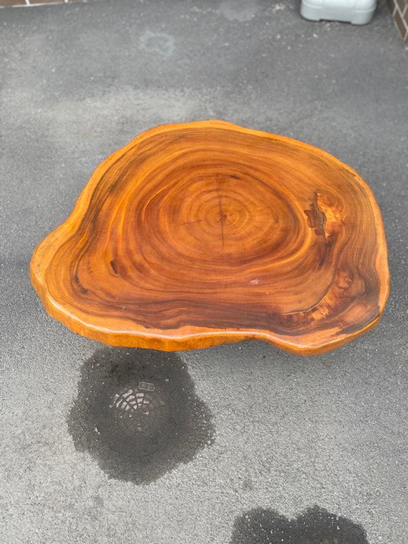 天然木 一枚板 切株 座卓 テーブル ローテーブル ちゃぶ台 作業台 書斎 床間