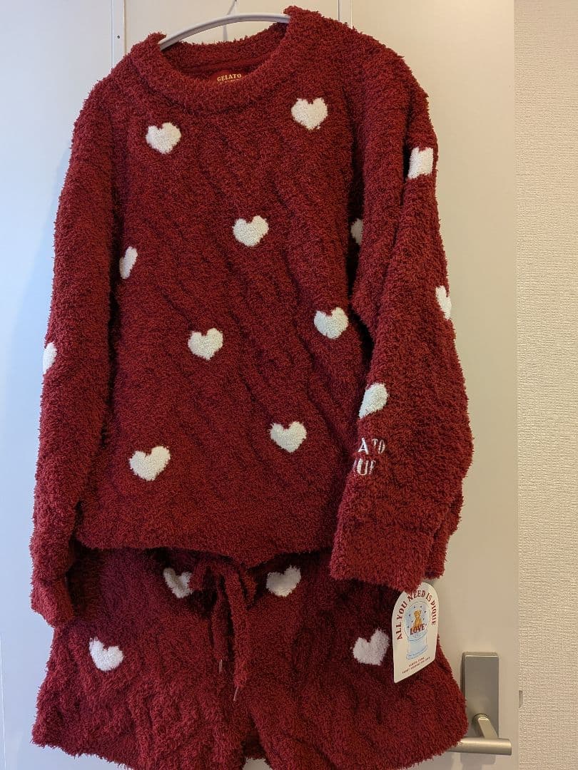 【新品未使用】gelatopique ハートアラン　ルームウェア　3点セット