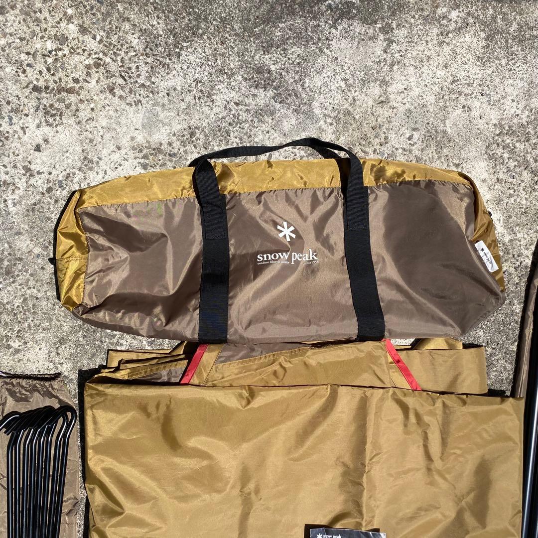 【ほぼ未使用】スノーピーク アメニティタープヘキサLセット 試し張りのみ