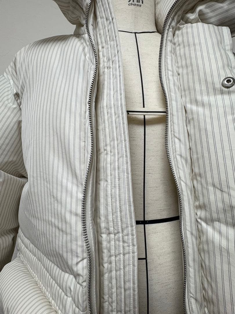 【タグ付美品】AURALEE×TEKLA STRIPEダウンジャケット