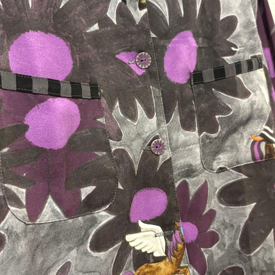 【美品】OLLEBOREBLA アルベロベロ　シャツコート　ブタさん　ビジュー