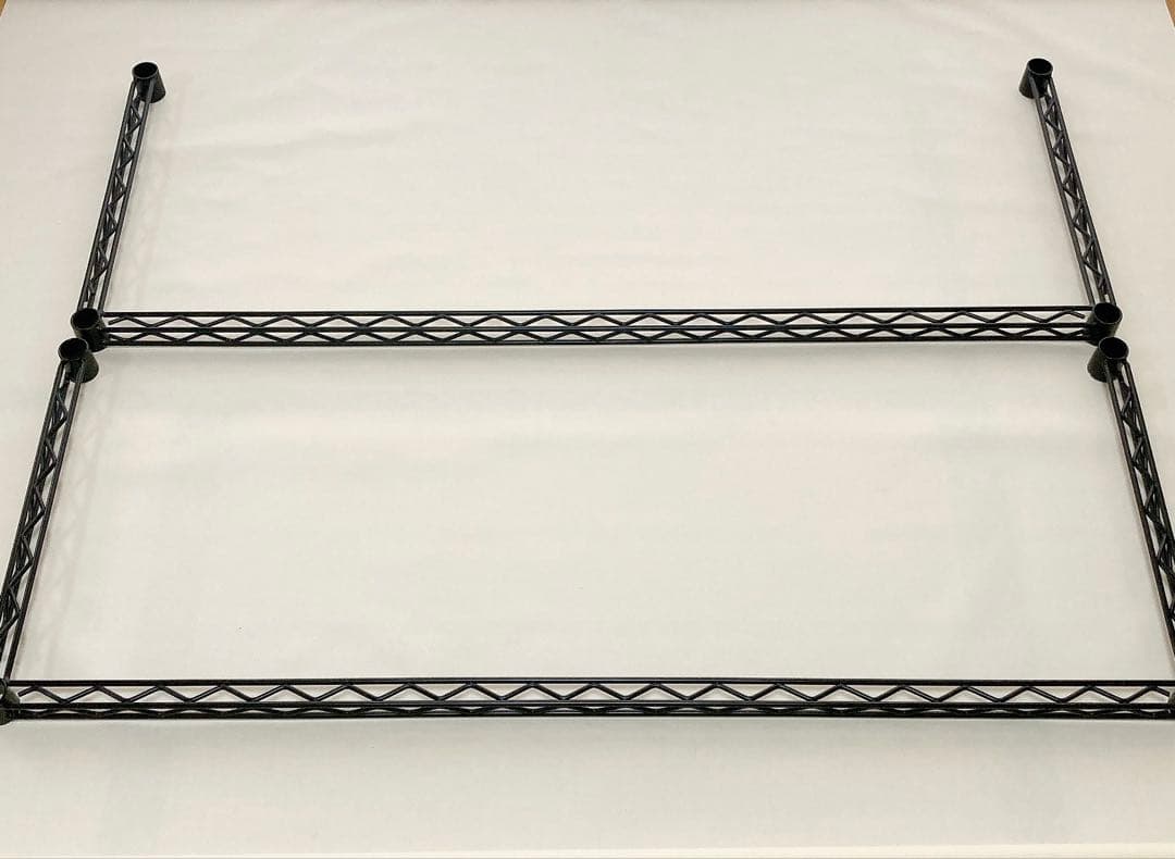 【ホームエレクター】4個セット　約45×120cm 3方クロスバー　ブラック