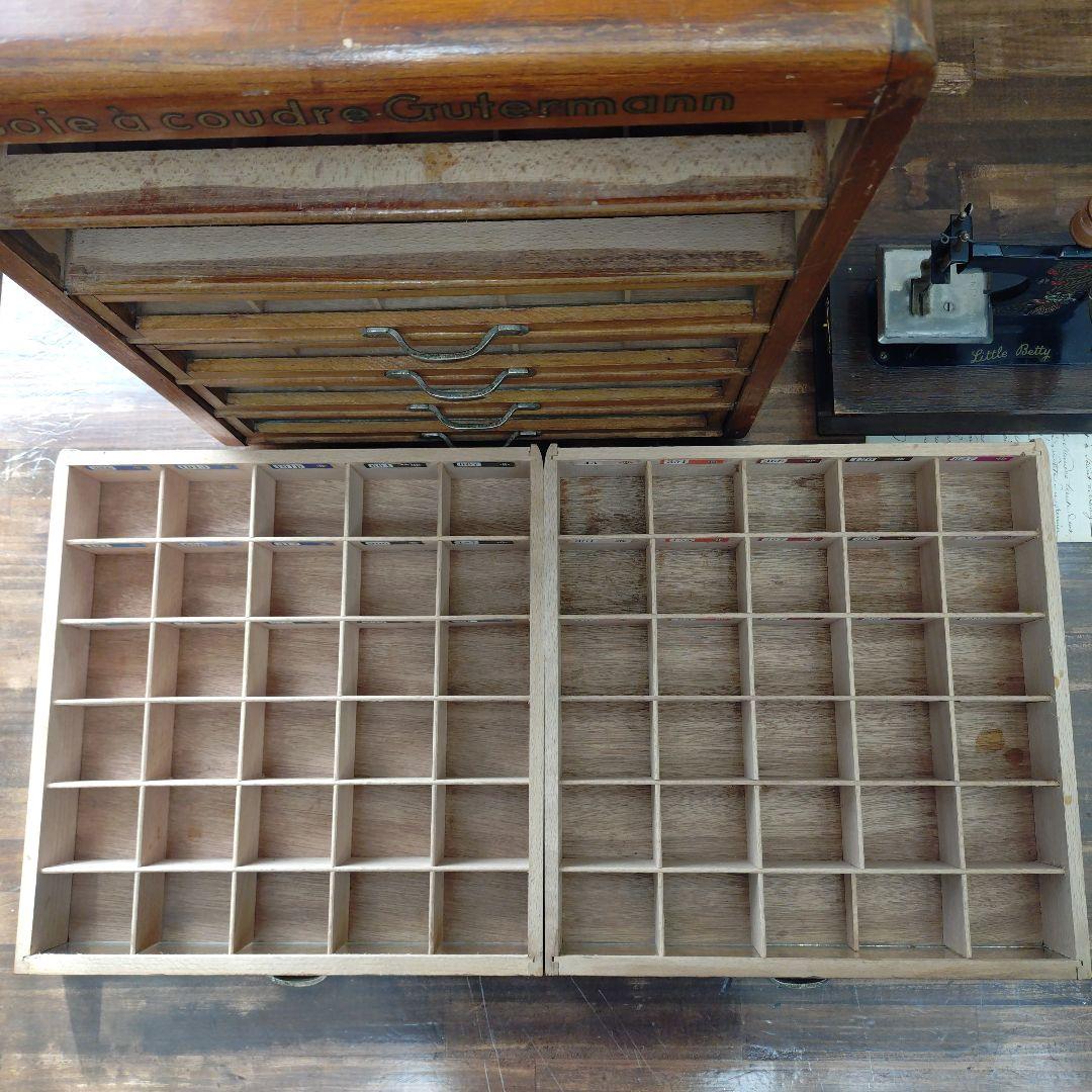 アンティーク スプールキャビネット 糸ケース 店舗什器 ギッターマン 引き出し