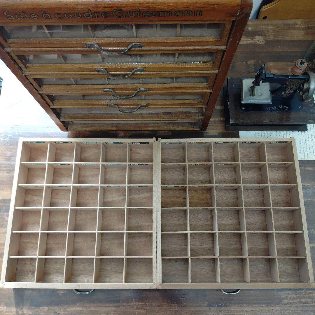 アンティーク スプールキャビネット 糸ケース 店舗什器 ギッターマン 引き出し
