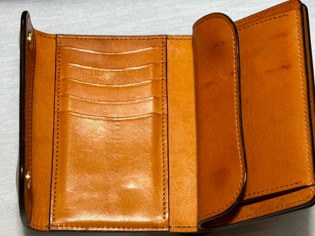 い*け様 WILD&SWANS ブラウン 三つ折り財布