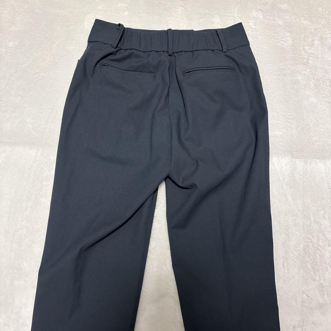 プラステ　セットアップ　ダブル　紺ブレ　金ボタン　リネン混　ネイビー　S