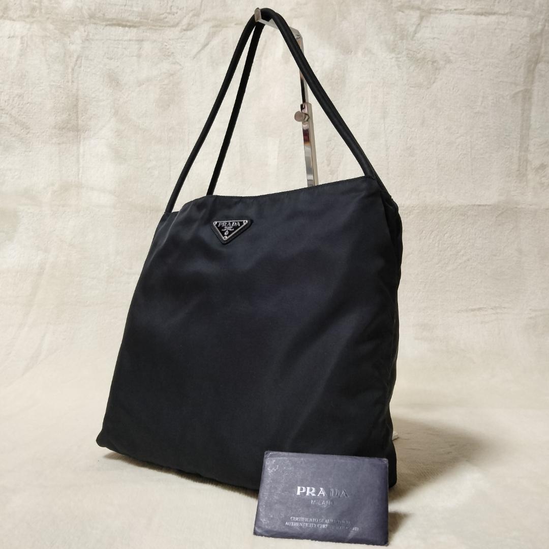 PRADA プラダ トートバッグ ナイロン 黒 ブラック 三角ロゴ