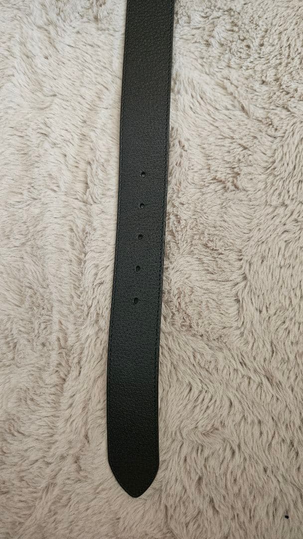 【美品　箱付】　GUCCI　レザーベルト 【ブラック】