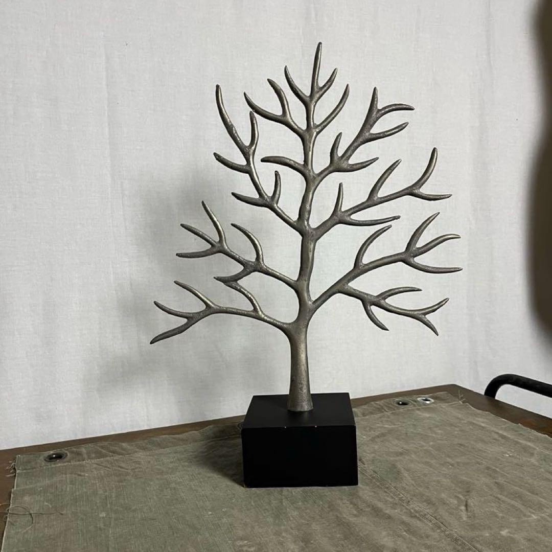 廃盤品◾️ACTUS アクタス 木モチーフ アクセサリースタンド 置物 オブジェ