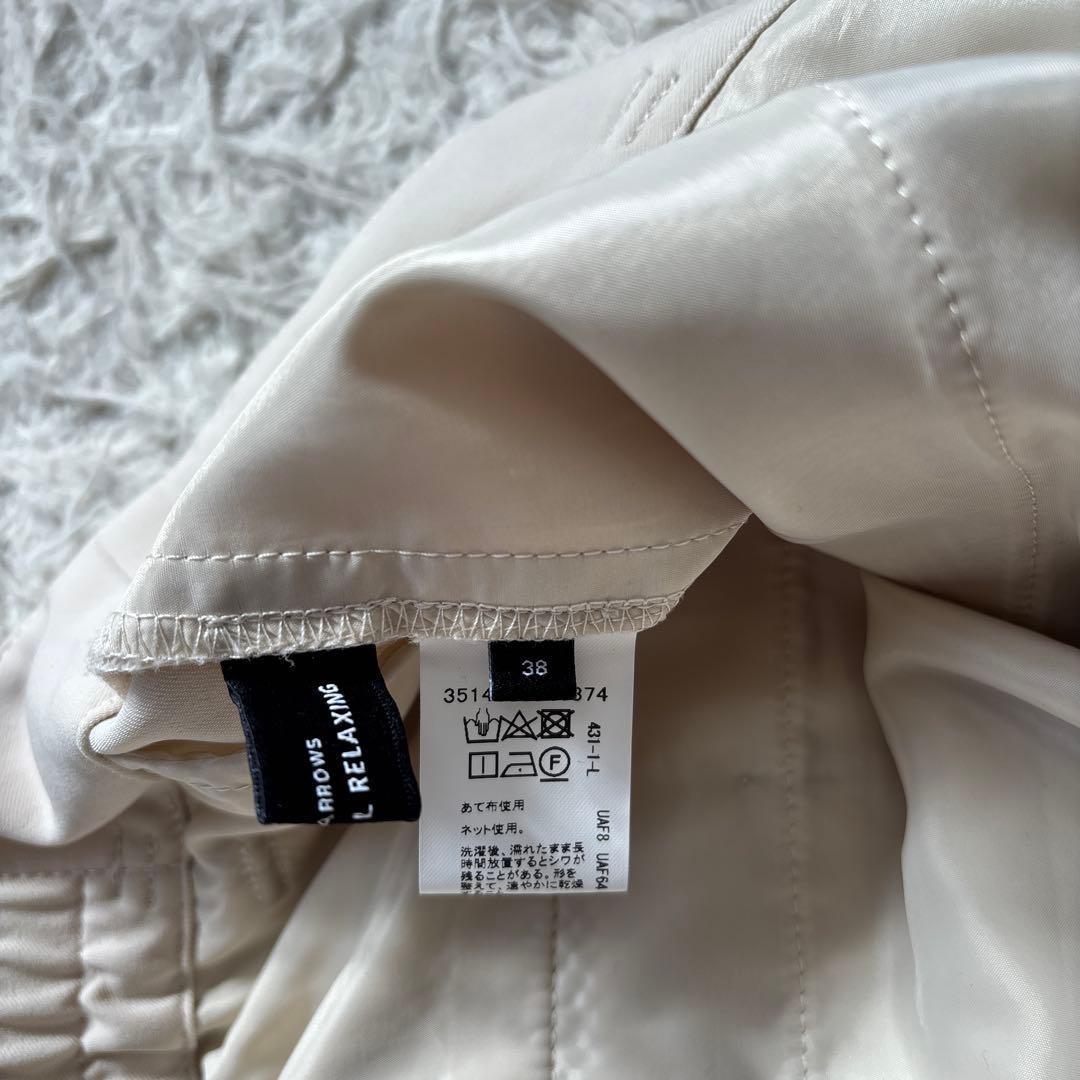 超美品【グリーンレーベルリラクシング】パウドレ 洗える　アイボリー 36 38