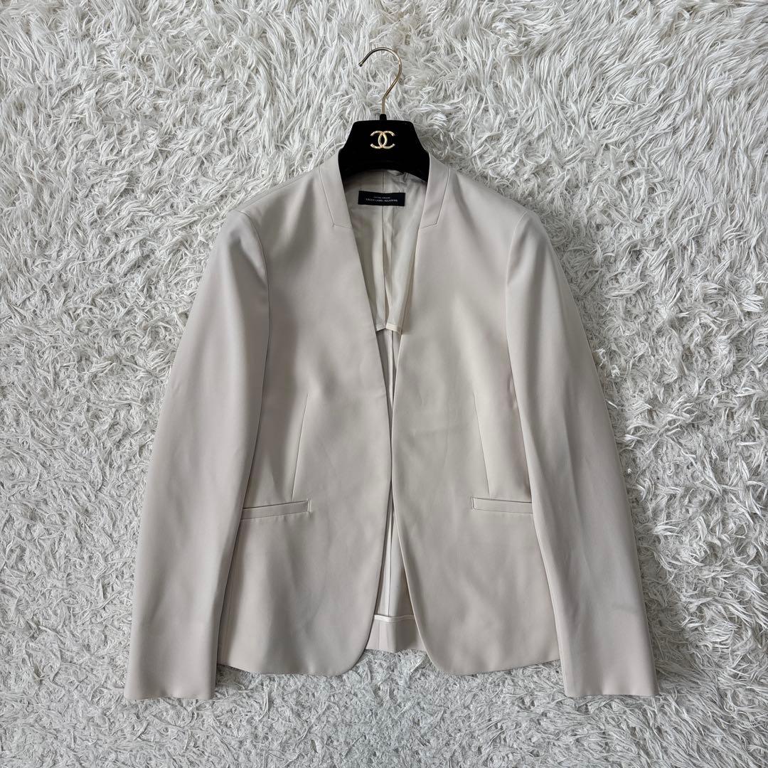 超美品【グリーンレーベルリラクシング】パウドレ 洗える　アイボリー 36 38