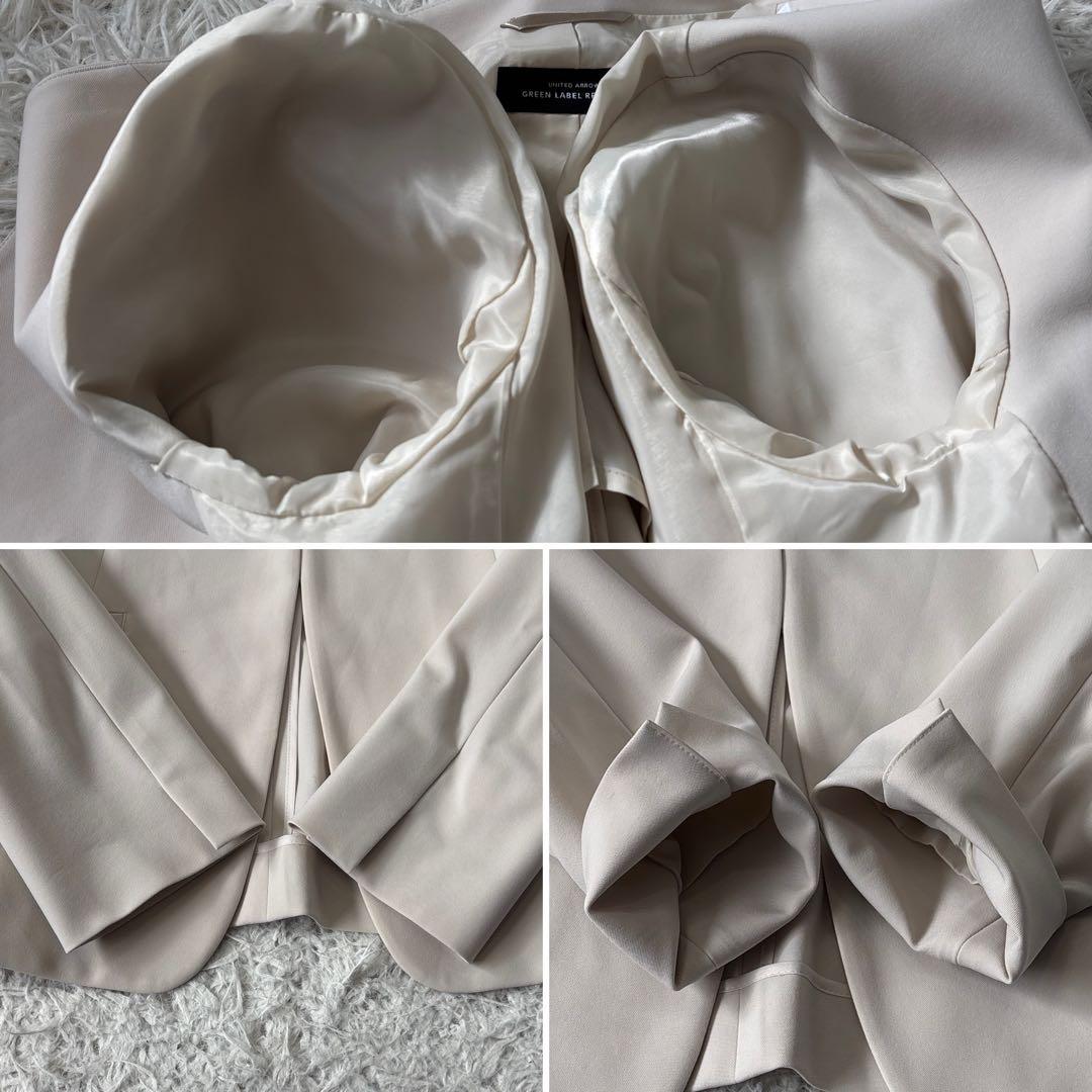 超美品【グリーンレーベルリラクシング】パウドレ 洗える　アイボリー 36 38