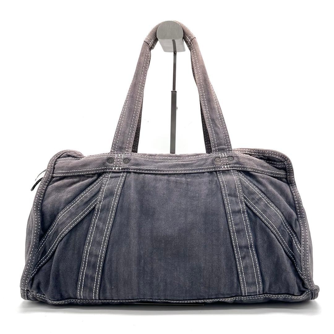 バッグ DIESEL denim l logo tote bag y2k