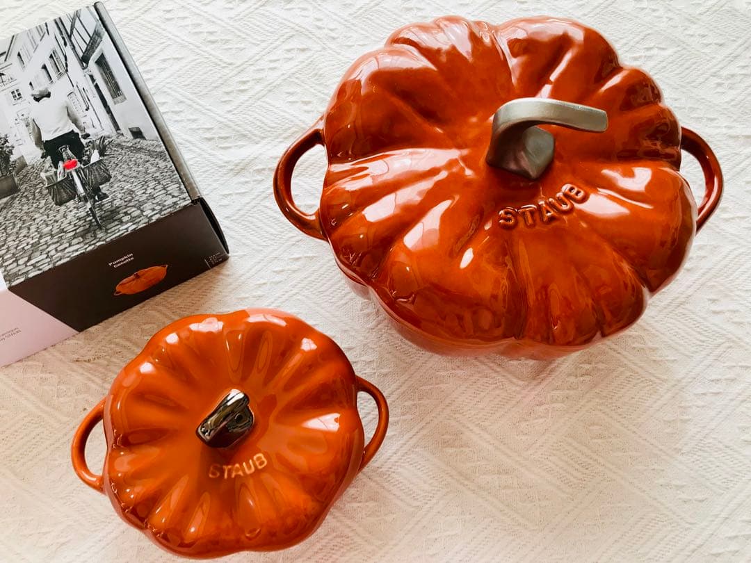 staub ストウブ パンプキンココット シナモン 2点セット