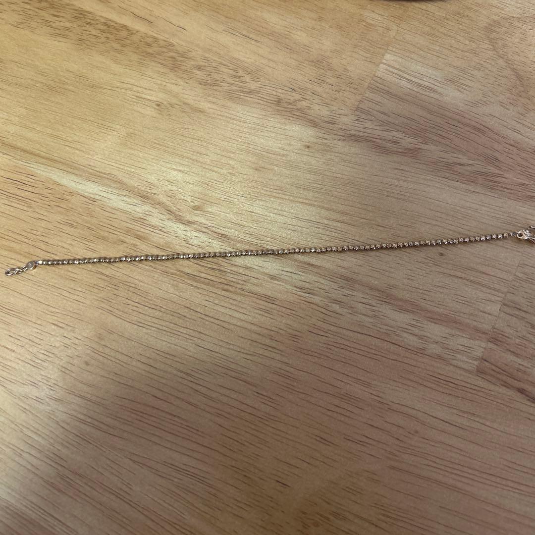 【LIONHEART】ハニーカットボールブレスレット K10/YG ポーチ付き