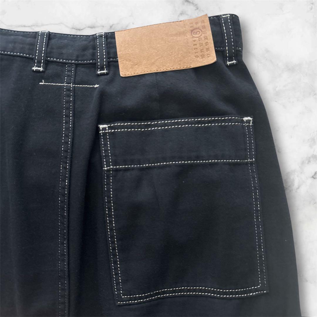 MM6 メゾンマルジェラデニムスカート　ブラック サイズ38