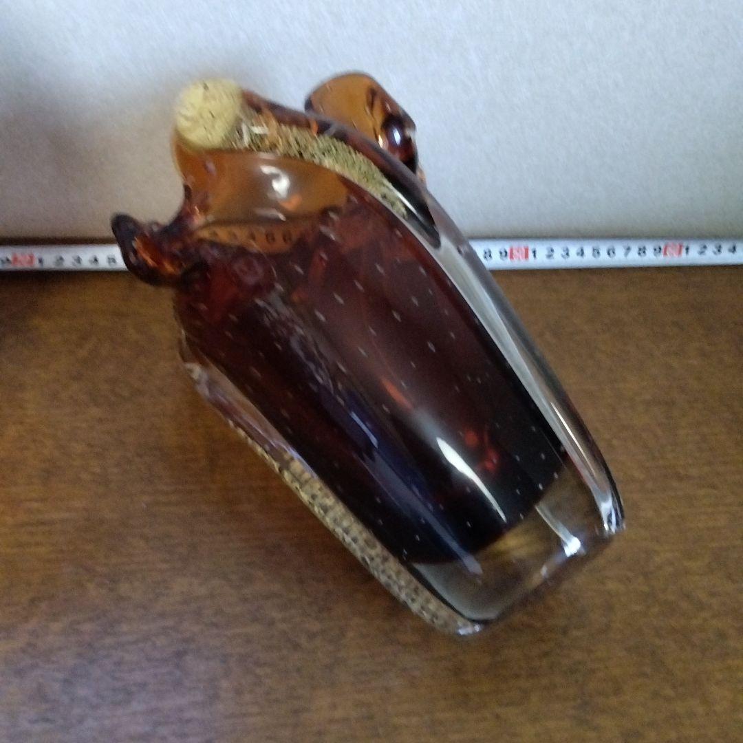 岩田藤七　 　金箔入り　　花瓶　花入　吹き硝子