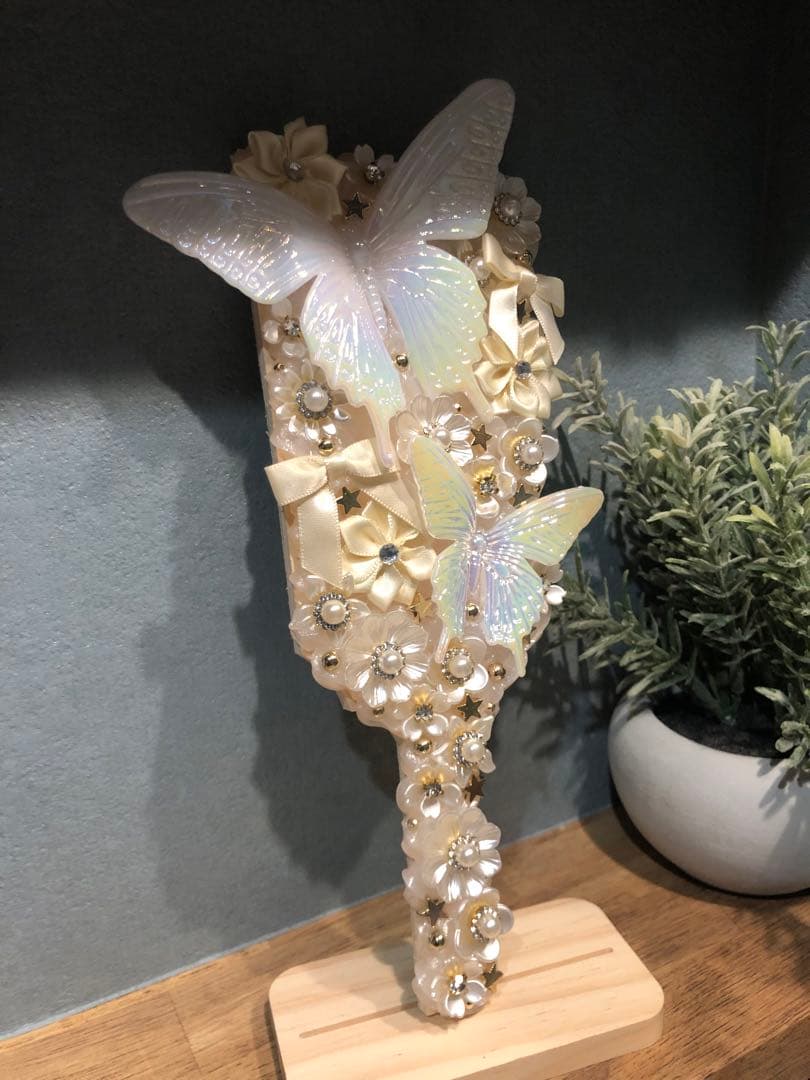 【ハンドメイド】ホイップデコ　羽子板　蝶の舞