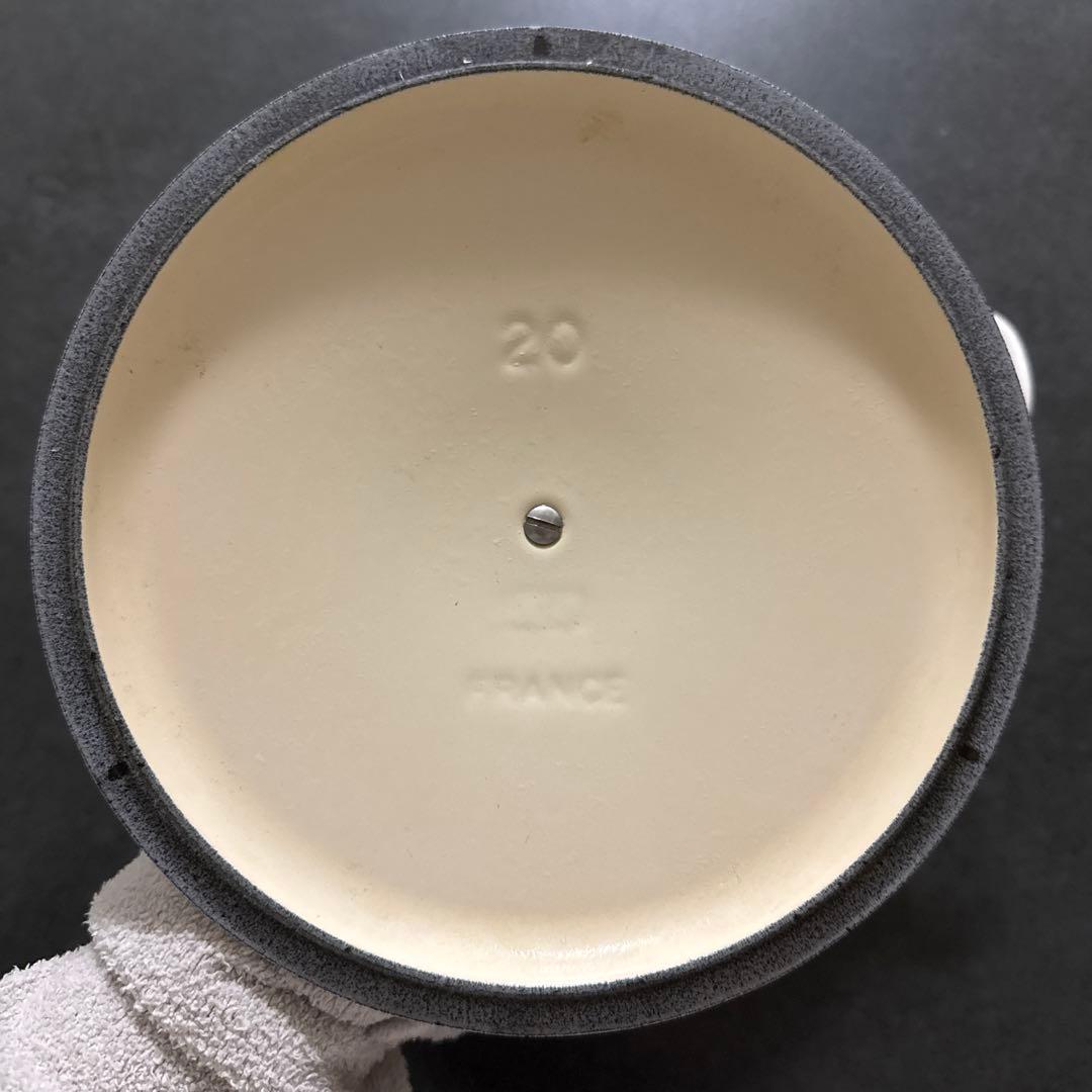 LE CREUSET 両手鍋 20cm ホワイト