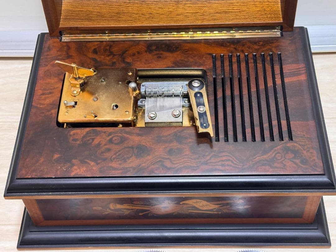 REUGE MUSIC オルゴール オルゴール ディスク9枚 ドーム型象嵌