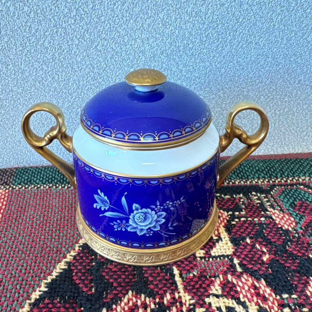 【希少】ナカヤマ陶器　宮内庁御用賜　金彩　プレジデント　　　お皿＆シュガーポット