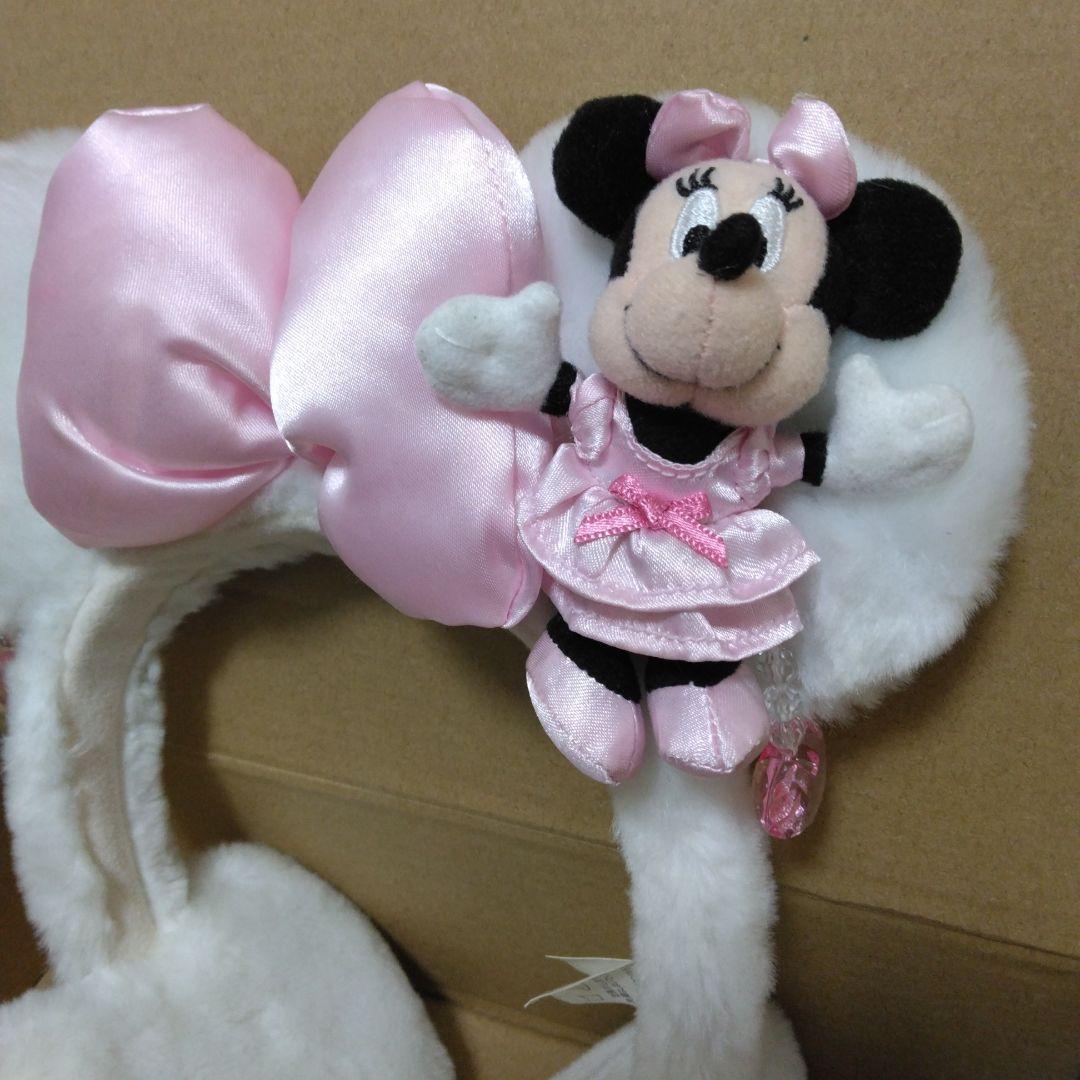ディズニー　ミニー　イヤーマフ　イヤリングカチューシャ　レア　耳当て　ぬいぐるみ
