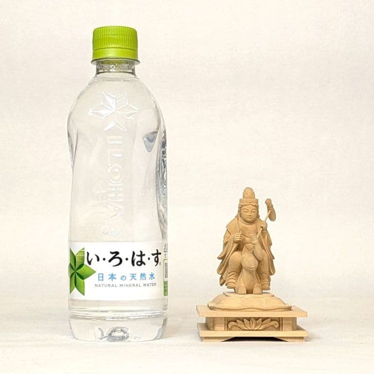 【最終日特価・新品】 最上稲荷　柘植　総高さ約10.5㎝　最上位経王大菩薩