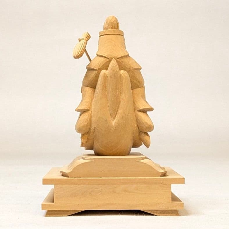 【最終日特価・新品】 最上稲荷　柘植　総高さ約10.5㎝　最上位経王大菩薩