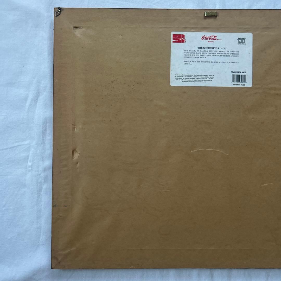 1992年製 特大サイズ コカコーラ社製　パブミラー インテリア