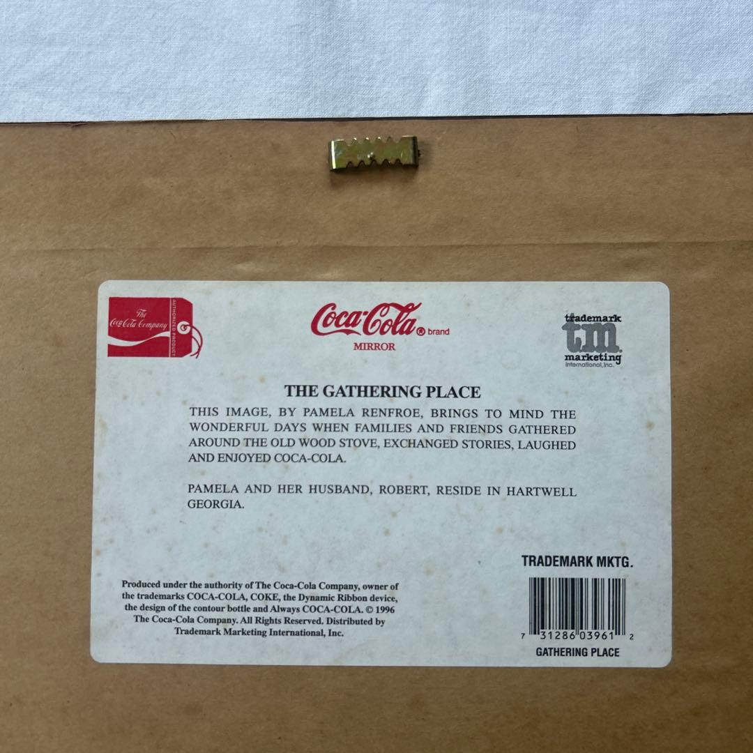 1992年製 特大サイズ コカコーラ社製　パブミラー インテリア