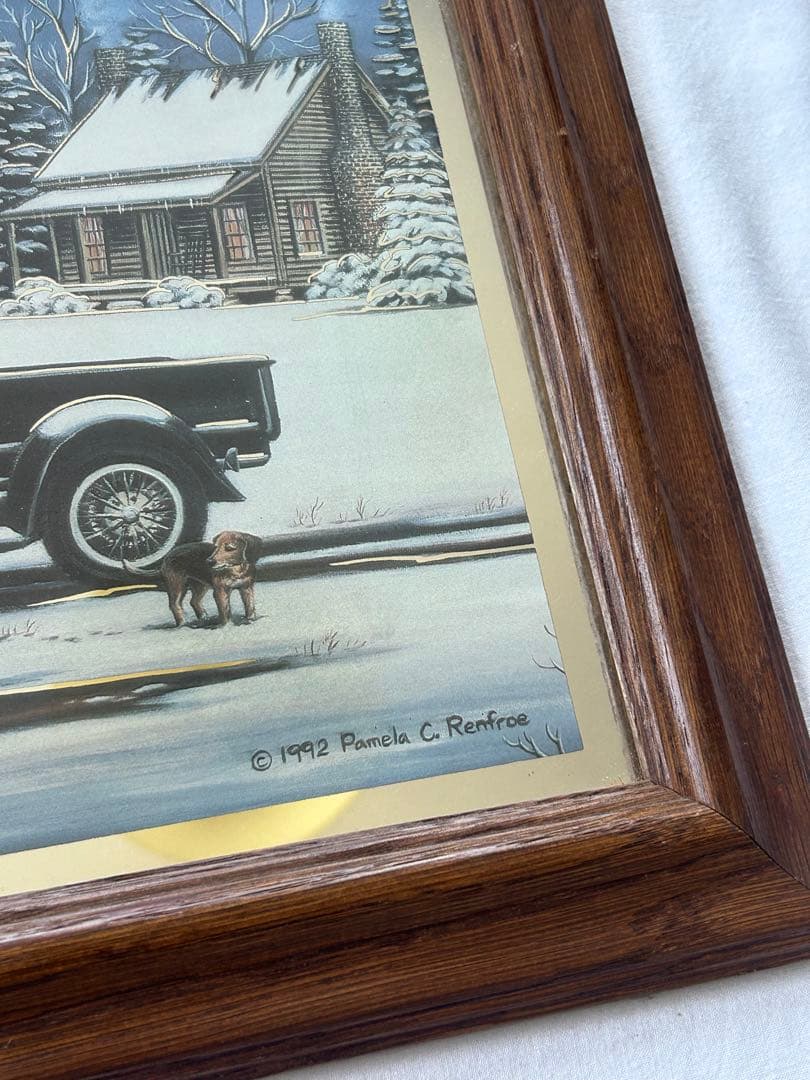 1992年製 特大サイズ コカコーラ社製　パブミラー インテリア