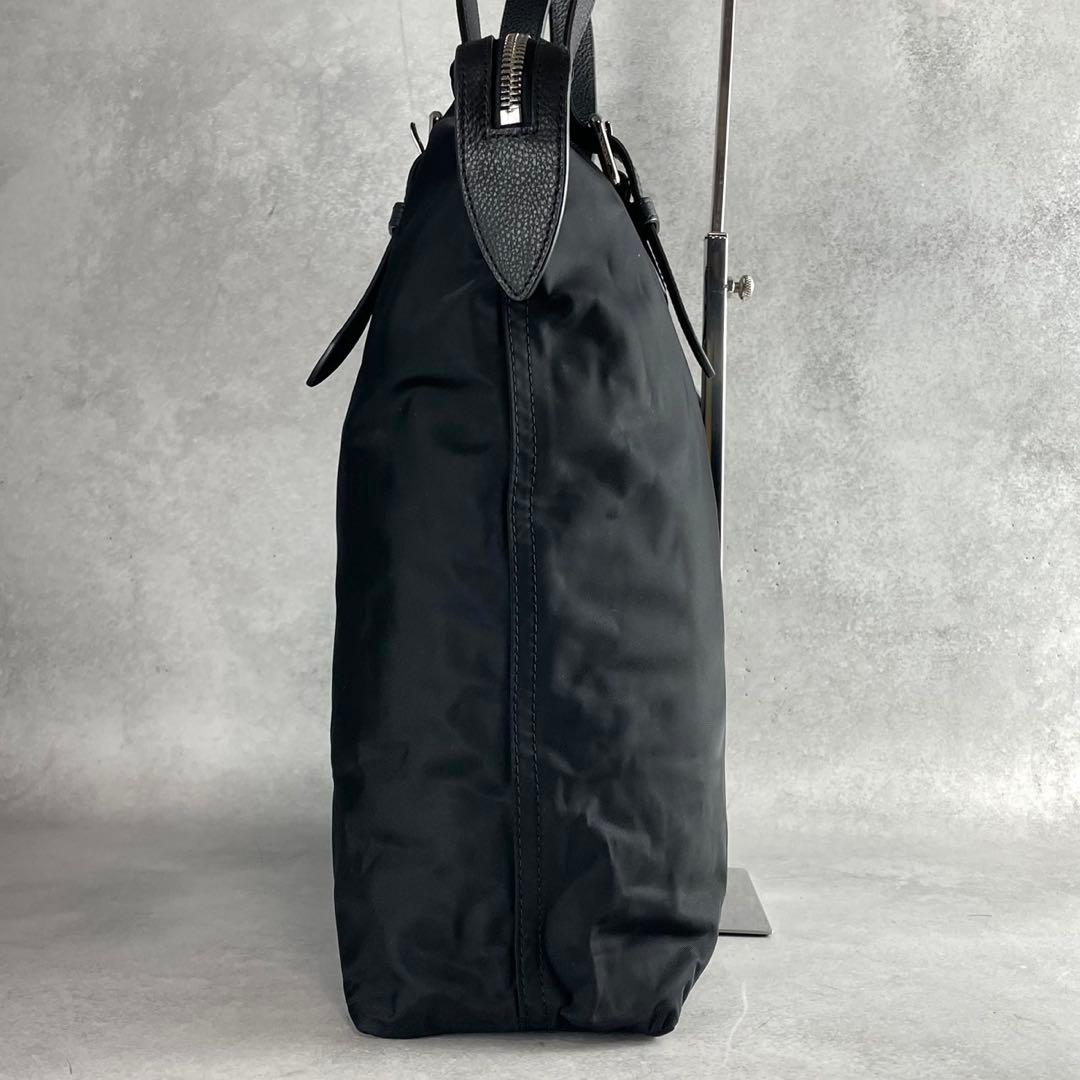 バーバリー トートバッグ 8019899 ブラック ナイロン レザー