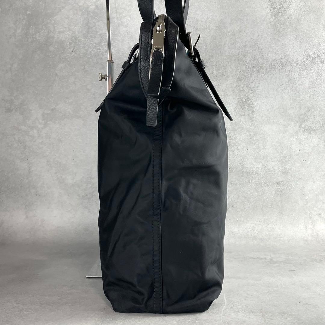 バーバリー トートバッグ 8019899 ブラック ナイロン レザー