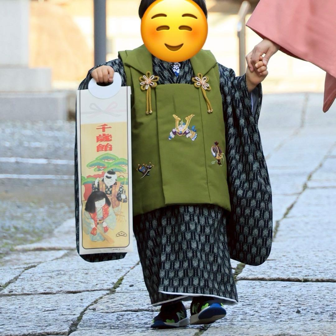 子供用 七五三衣装 オリーブグリーン　3歳　男の子