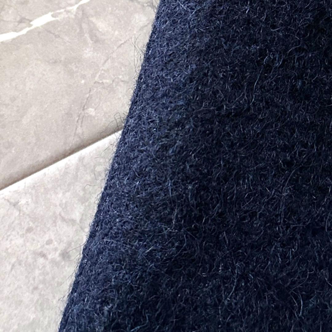 Sealup ウール ステンカラーコート ネイビー イタリア製 サイズL XL