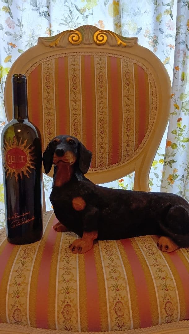 ダックスフンド 置物 樹脂製 約30cm