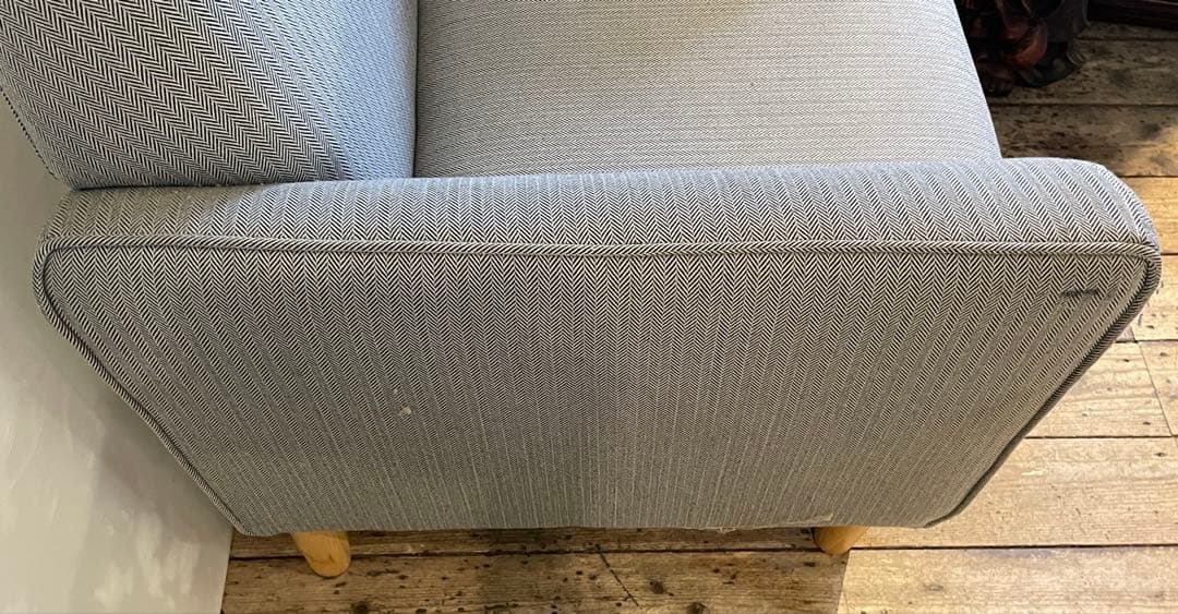 1人掛けソファ　家具　椅子　イス　布　インテリア　グレー