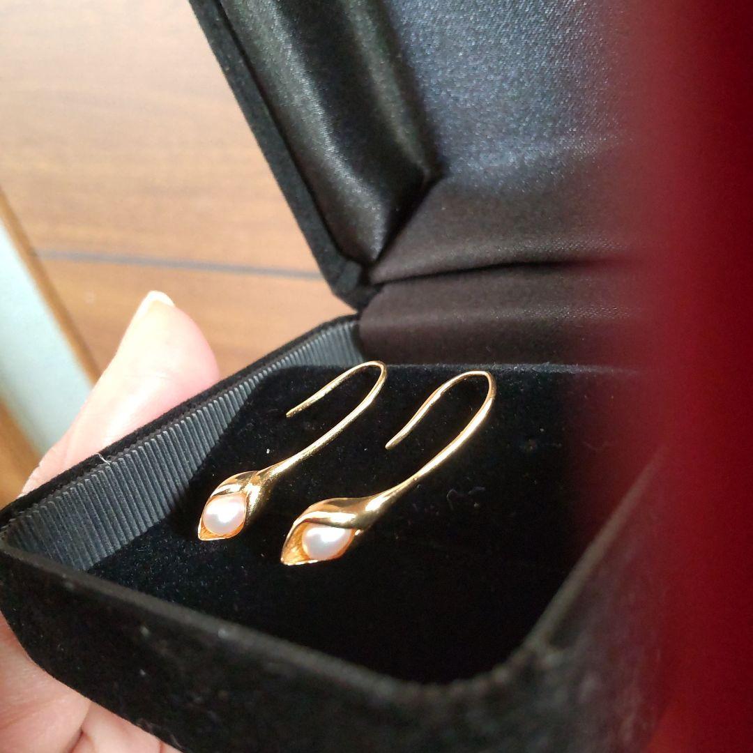 M*n様 【Mirry Tonpson様】k18　ベビーパール　ピアス　太フック