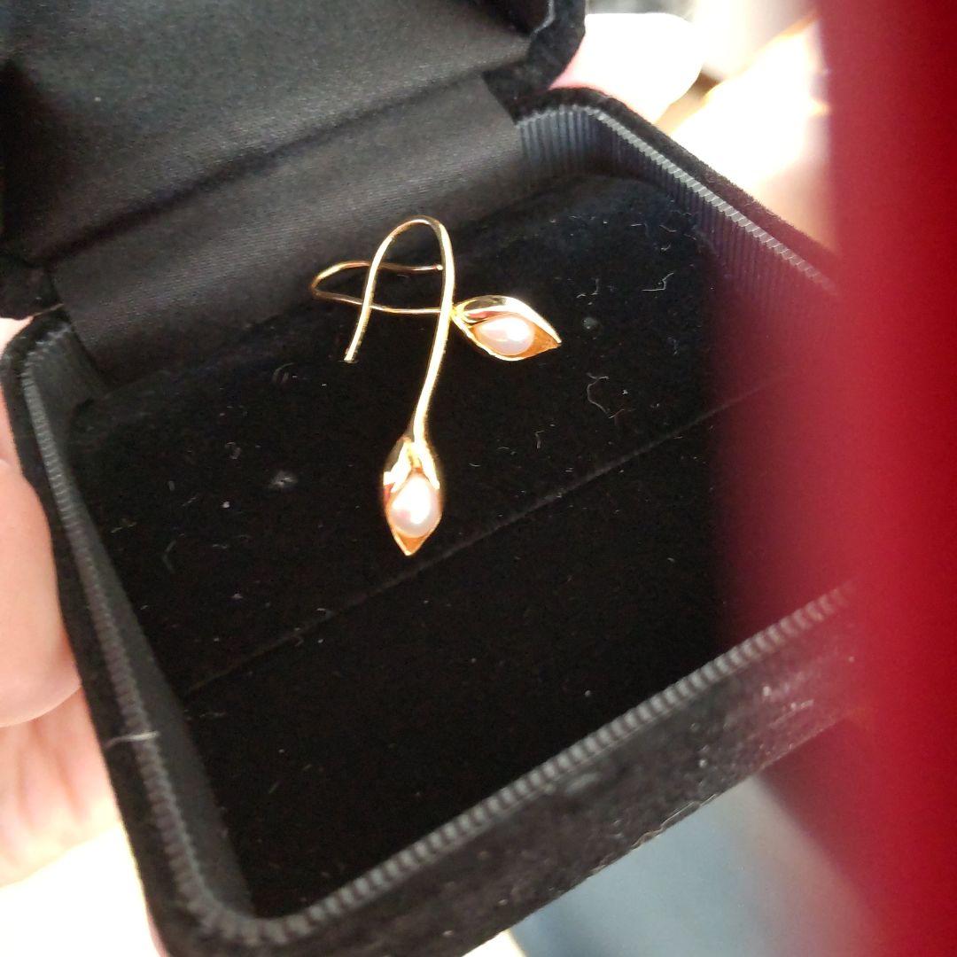 M*n様 【Mirry Tonpson様】k18　ベビーパール　ピアス　太フック