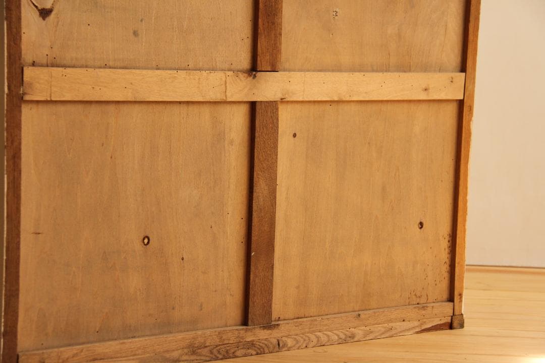 棚　キャビネット　木製　高さ82㎝　白　アンティーク　レトロ　古道具