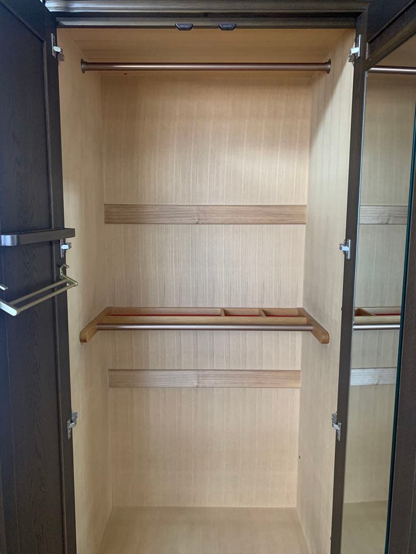 洋服タンス 洋タンス ワードローブ クローゼット 衣類収納 3枚扉 天然木