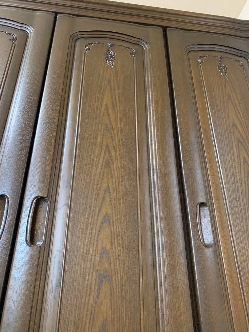 洋服タンス 洋タンス ワードローブ クローゼット 衣類収納 3枚扉 天然木