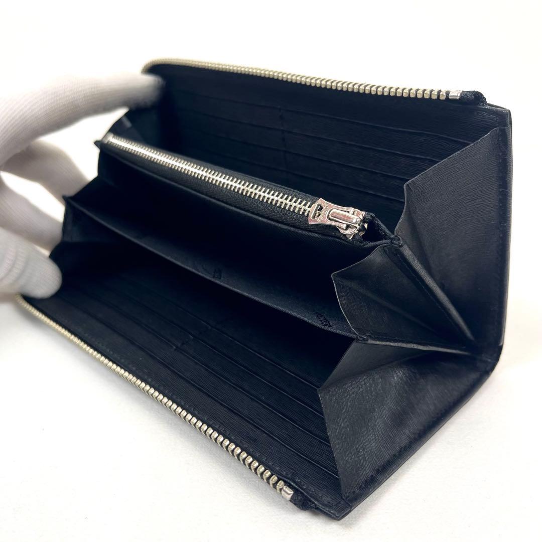 ポーター　長財布　展示品　カレント　Ｌ字ファスナー　ロゴプレート　ブラック