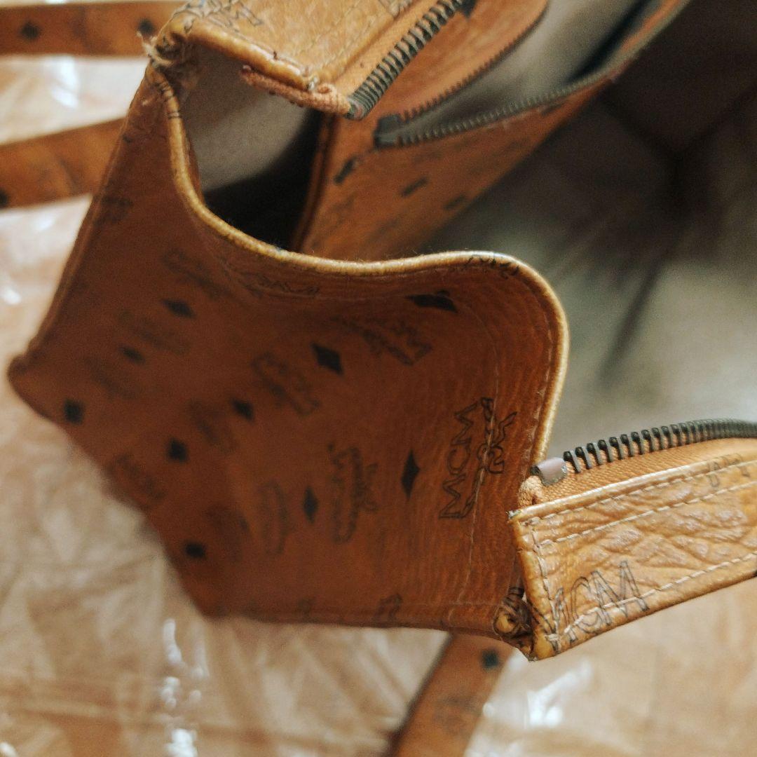 MCM　エムシーエム ロゴトートバッグ ヴィセトス柄 本革 ヴィンテージ