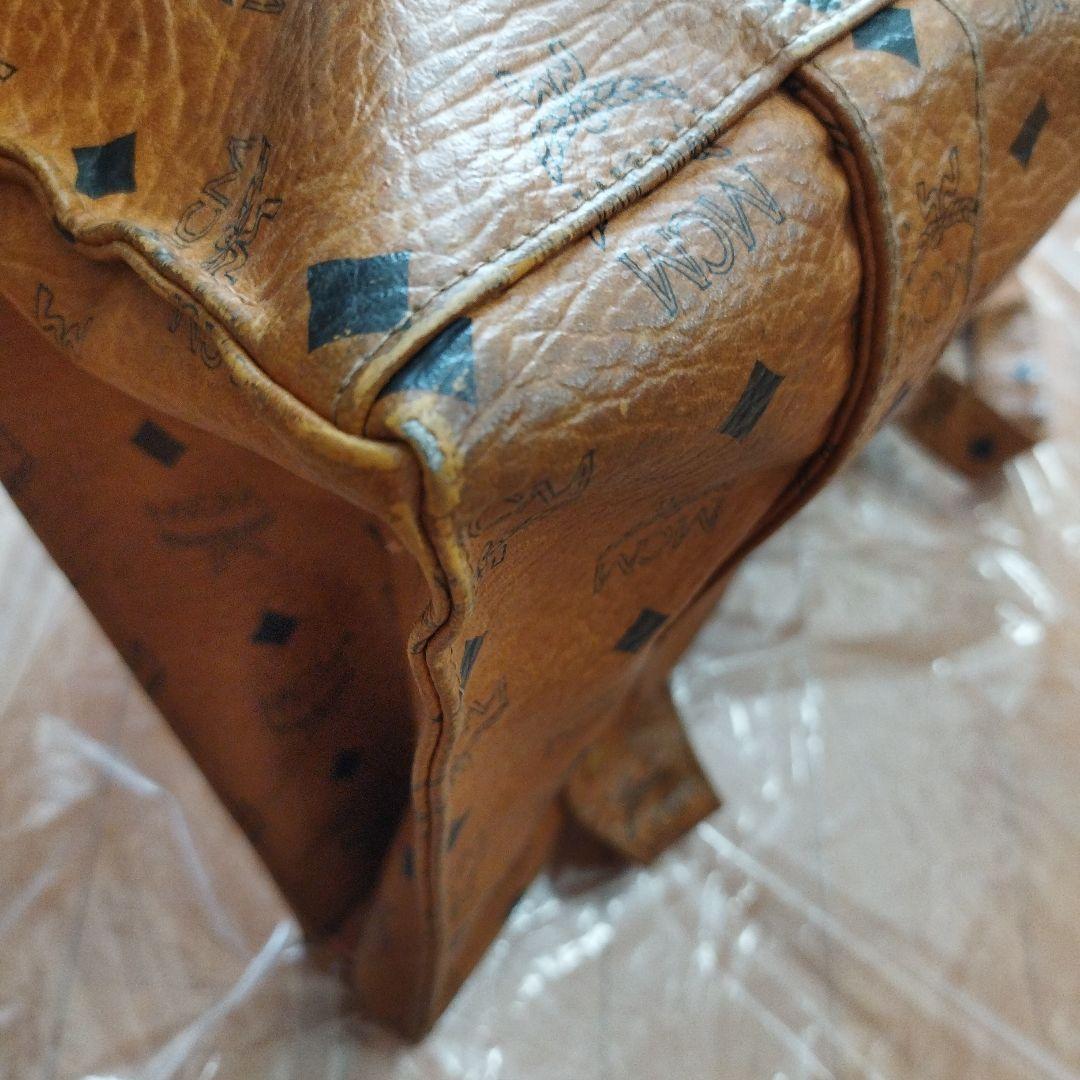 MCM　エムシーエム ロゴトートバッグ ヴィセトス柄 本革 ヴィンテージ