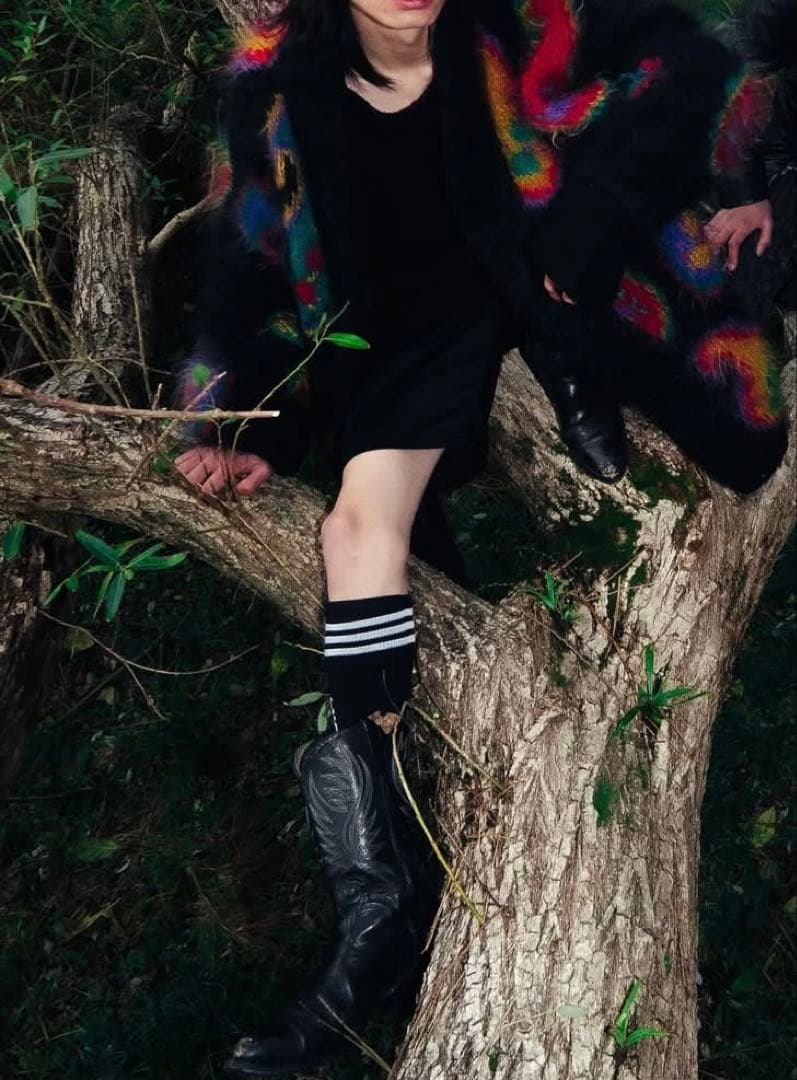 ユーロヴィンテージ　ファーコート　カーディガン着画あり