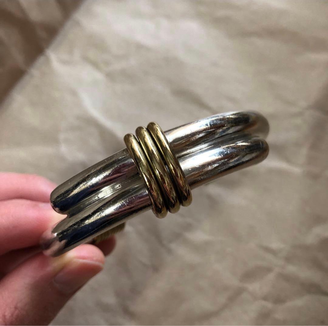 メキシコ製 vintage 925 シルバー パイプ バングル