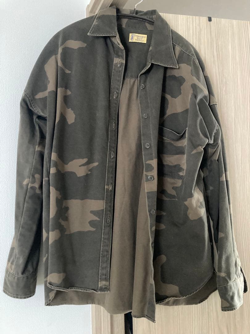 アパルトモンDEUXIEME CLASSE迷彩BIGオーバーシャツ（38）