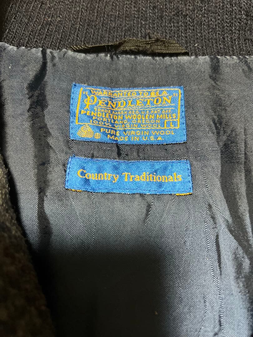 USA 70s PENDLETON ハリントンジャケット ウール ブルゾン L